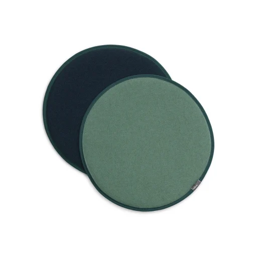 Fashion Coussin D'Assise Seat Dots Tissu Bleu Vert / O 38 Cm - Reversible - Unisexe Déco Textile
