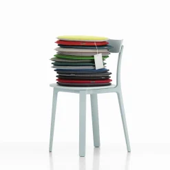 Fashion Coussin D'Assise Seat Dots Tissu Bleu Vert / O 38 Cm - Reversible - Unisexe Déco Textile