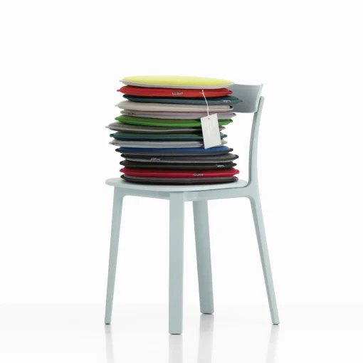 Fashion Coussin D'Assise Seat Dots Tissu Bleu Vert / O 38 Cm - Reversible - Unisexe Déco Textile