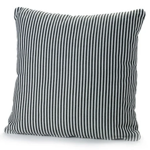 Best Coussin D'extérieur Fish & Fish Tissu Blanc Noir / 50 X 50 Cm - Unisexe Poufs Coussins Tapis D'extérieur