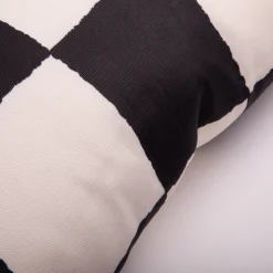 Discount Coussin D'extérieur King Outdoor Tissu Blanc Noir / 66 X 40 Cm - Unisexe Déco Textile