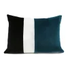 Store Coussin Sicilia Tissu Bleu / Velours - 40 X 55 Cm - Unisexe Déco Textile