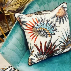 Cheap Coussin Venezuela Tissu Multicolore / 45 X 45 Cm - Velours - Unisexe Déco Textile