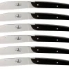 Cheap Couteau De Table Christian Ghion Pour Gerald Passedat Bois / Lot De 6 - Unisexe Couteaux Et Planches À Découper