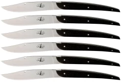 Cheap Couteau De Table Christian Ghion Pour Gerald Passedat Bois / Lot De 6 - Unisexe Couteaux Et Planches À Découper