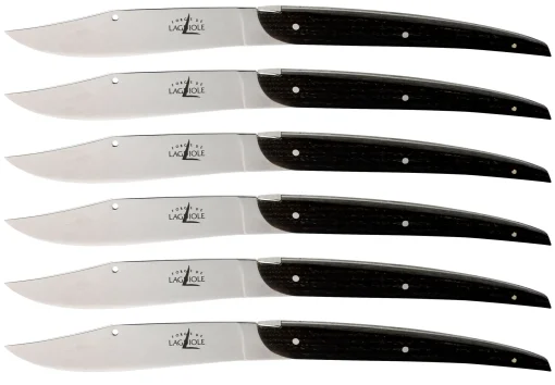 Cheap Couteau De Table Christian Ghion Pour Gerald Passedat Bois / Lot De 6 - Unisexe Couteaux Et Planches À Découper