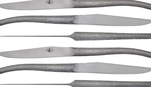 Online Couteau De Table Log Metal Par Philippe Starck / Lot De 6 - Unisexe Couteaux Et Planches À Découper