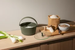 Fashion Cuiseur A Riz Green Tool Plastique Vert / Pour Four Micro-Ondes - Unisexe Ustensiles De Cuisines