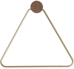 Fashion Derouleur De Papier Toilette Brass Bois Or Bois Naturel Metal - Unisexe Accessoires Salle De Bains