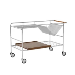 New Desserte Alima Nds1 Argent Metal / 90 X 42 X H 60 Cm - Unisexe Terrasses Et Balcons