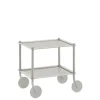 Outlet Desserte Flow Metal/ 2 Plateaux - Acier Gaufre - Unisexe Compléments D'Ameublement