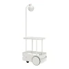 New Desserte Jolly Trolley Metal Gris / Lampe Sans Fil Recharge Usb - 78 X 55 X H 200 Cm - Unisexe Dessertes D'extérieur