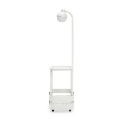 New Desserte Jolly Trolley Metal Gris / Lampe Sans Fil Recharge Usb - 78 X 55 X H 200 Cm - Unisexe Dessertes D'extérieur