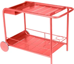 Fashion Desserte Luxembourg Metal Rouge / Aluminium - Unisexe Déco Et Accessoires De Jardin
