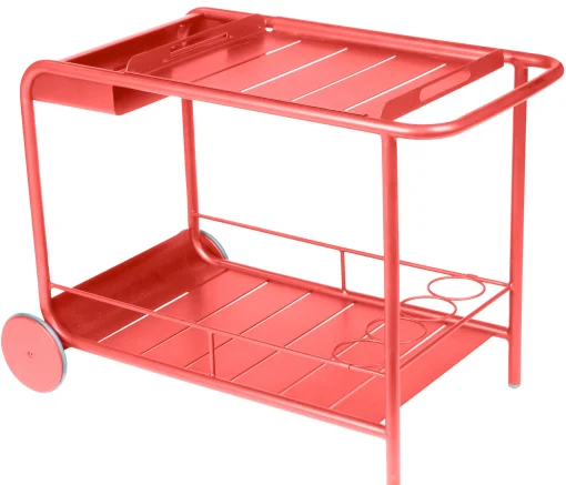 Fashion Desserte Luxembourg Metal Rouge / Aluminium - Unisexe Déco Et Accessoires De Jardin
