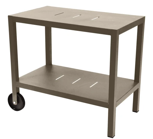 Store Desserte Quiberon Metal Beige / Support A Plancha - Unisexe Dessertes D'extérieur