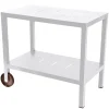 Shop Desserte Quiberon Metal Blanc / Support A Plancha - Unisexe Dessertes D'extérieur