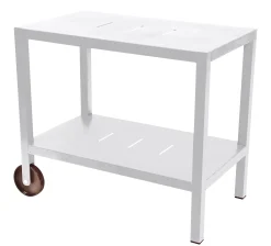 Shop Desserte Quiberon Metal Blanc / Support A Plancha - Unisexe Dessertes D'extérieur