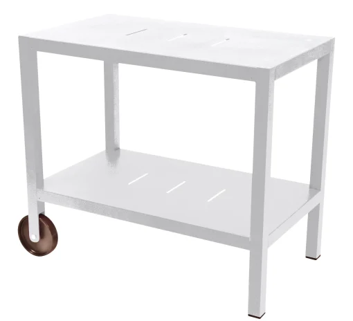Shop Desserte Quiberon Metal Blanc / Support A Plancha - Unisexe Dessertes D'extérieur