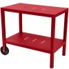 Flash Sale Desserte Quiberon Metal Rouge / Support A Plancha - Unisexe Dessertes D'extérieur