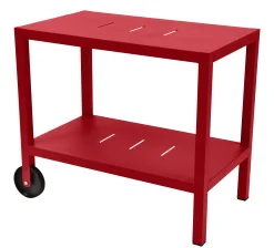 Flash Sale Desserte Quiberon Metal Rouge / Support A Plancha - Unisexe Dessertes D'extérieur
