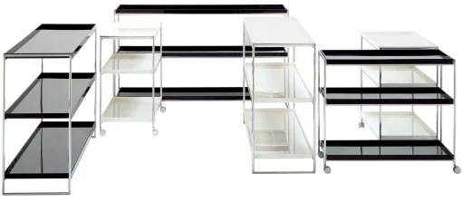 Shop Desserte Trays Plastique/ Roulettes - Unisexe Compléments D'Ameublement