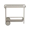 Sale Desserte Week-End Metal Beige / Aluminium - Roulettes - Unisexe Dessertes D'extérieur