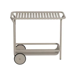 Sale Desserte Week-End Metal Beige / Aluminium - Roulettes - Unisexe Dessertes D'extérieur