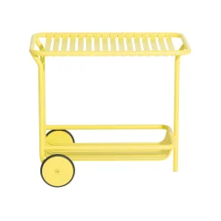 Online Desserte Week-End Metal Jaune / Aluminium - Roulettes - Unisexe Dessertes D'extérieur
