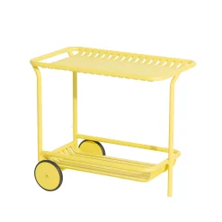 Online Desserte Week-End Metal Jaune / Aluminium - Roulettes - Unisexe Dessertes D'extérieur