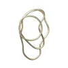 Fashion Dessous De Plat Pond Or Metal / Set De 3  Anneaux - - Unisexe Terrasses Et Balcons