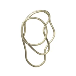 Fashion Dessous De Plat Pond Or Metal / Set De 3  Anneaux - - Unisexe Terrasses Et Balcons