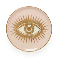Online Dessous De Verre Le Wink Ceramique Bleu Rose Jaune Vert / Set De 4 - Porcelaine & Or - Unisexe Autour Du Vin