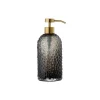 Shop Distributeur De Savon Liquide Arura Small Verre Noir / Verre Texture - O 7 X H 16 Cm - Unisexe Accessoires Salle De Bains