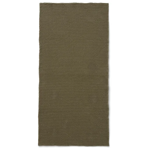 Cheap Drap De Bain Organic Tissu Vert / 140 X 70 Cm - Nid D'Abeille - Unisexe Linge De Bain