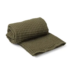 Cheap Drap De Bain Organic Tissu Vert / 140 X 70 Cm - Nid D'Abeille - Unisexe Linge De Bain