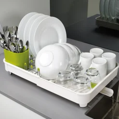 Outlet Egouttoir Extend Metal Blanc Vert / Extensible - Unisexe Nettoyage Et Rangement