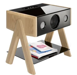 Best Sale Enceinte Bluetooth Cube Bois Naturel / Thruster 2.1 - Unisexe Enceintes Audio Son