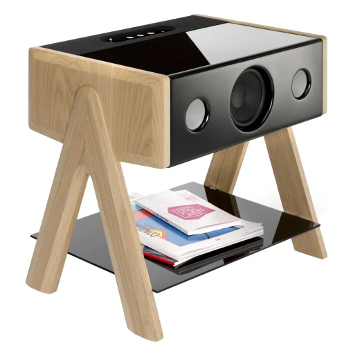 Best Sale Enceinte Bluetooth Cube Bois Naturel / Thruster 2.1 - Unisexe Enceintes Audio Son