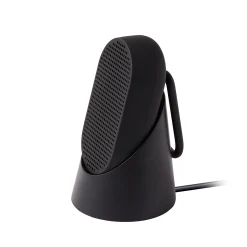 New Enceinte Bluetooth Mino T - 5W Plastique Noir / Etanche - Mousqueton Integre / Station D'Accueil - Unisexe Enceintes Audio Son