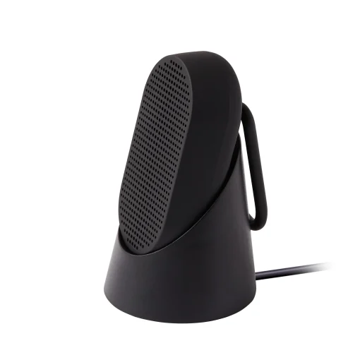 New Enceinte Bluetooth Mino T - 5W Plastique Noir / Etanche - Mousqueton Integre / Station D'Accueil - Unisexe Enceintes Audio Son