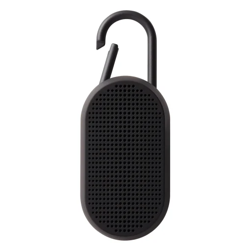 New Enceinte Bluetooth Mino T - 5W Plastique Noir / Etanche - Mousqueton Integre / Station D'Accueil - Unisexe Enceintes Audio Son