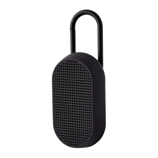New Enceinte Bluetooth Mino T - 5W Plastique Noir / Etanche - Mousqueton Integre / Station D'Accueil - Unisexe Enceintes Audio Son