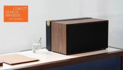 Shop Enceinte Bluetooth Pr 01 Metal Tissu Noir Bois Naturel / Avec Technologie Active Pression Reflex - Unisexe Enceintes Audio Son