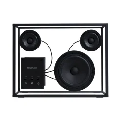 Shop Enceinte Large Verre Noir Transparent / L 42 X H 33 Cm - Verre Trempe - Unisexe Enceintes Audio Son