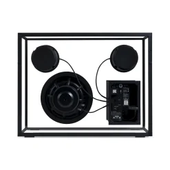 Shop Enceinte Large Verre Noir Transparent / L 42 X H 33 Cm - Verre Trempe - Unisexe Enceintes Audio Son
