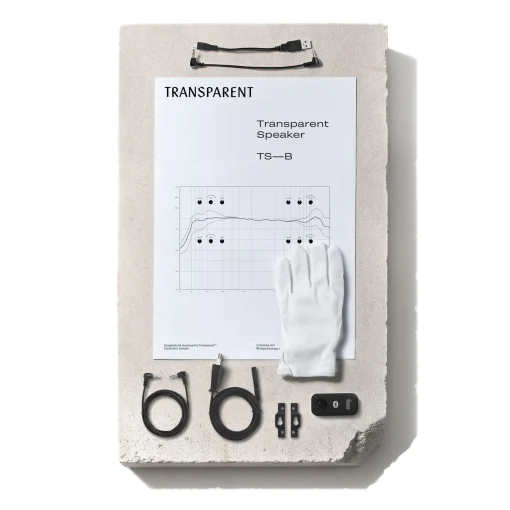 Shop Enceinte Large Verre Noir Transparent / L 42 X H 33 Cm - Verre Trempe - Unisexe Enceintes Audio Son
