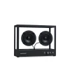 Fashion Enceinte Small Verre Noir Transparent / L 26 X H 20 Cm - Verre Trempe - Unisexe Enceintes Audio Son
