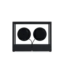 Fashion Enceinte Small Verre Noir Transparent / L 26 X H 20 Cm - Verre Trempe - Unisexe Enceintes Audio Son