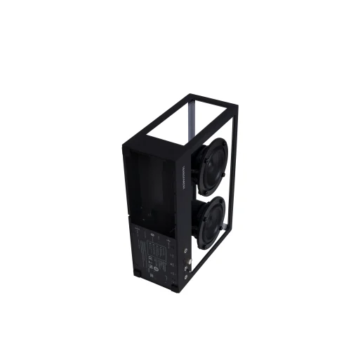 Fashion Enceinte Small Verre Noir Transparent / L 26 X H 20 Cm - Verre Trempe - Unisexe Enceintes Audio Son